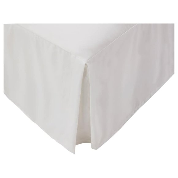 NEW - Ikea  OLEBY Bed Skirt White Full 102 X 79 X 15" COTTON Blend - Picture 1 of 3